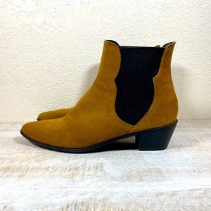 MANGO - Mustard Chelsea Healed Booties
